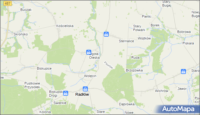 mapa Psurów, Psurów na mapie Targeo