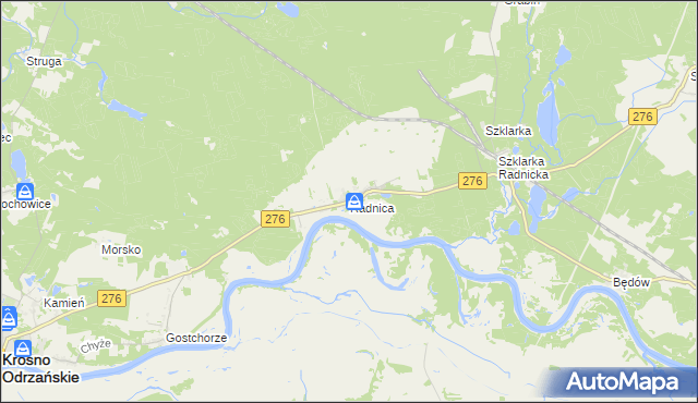 mapa Radnica, Radnica na mapie Targeo