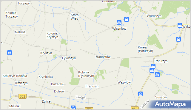 mapa Radostów gmina Mircze, Radostów gmina Mircze na mapie Targeo
