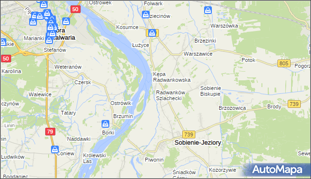 mapa Radwanków Szlachecki, Radwanków Szlachecki na mapie Targeo