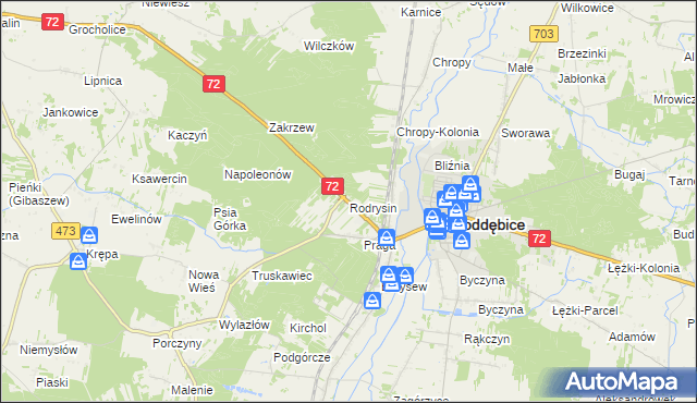 mapa Rodrysin, Rodrysin na mapie Targeo