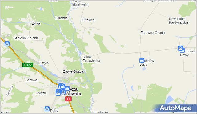 mapa Ruda Żurawiecka-Osada, Ruda Żurawiecka-Osada na mapie Targeo