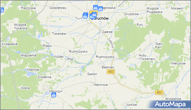 mapa Rudniczysko, Rudniczysko na mapie Targeo