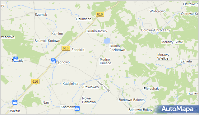 mapa Rudno Kmiece, Rudno Kmiece na mapie Targeo