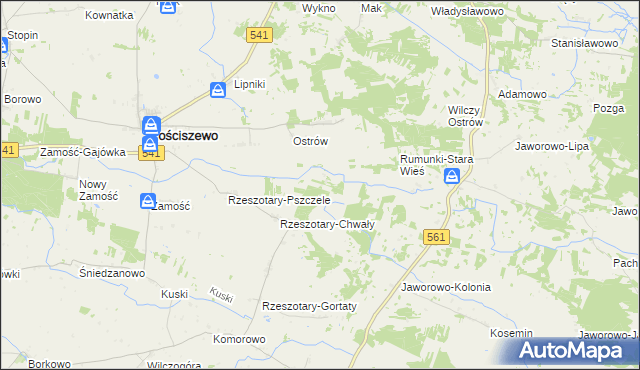 mapa Rumunki-Chwały, Rumunki-Chwały na mapie Targeo