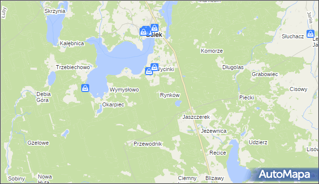 mapa Rynków, Rynków na mapie Targeo