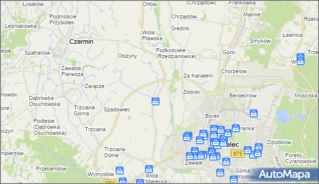 mapa Rzędzianowice, Rzędzianowice na mapie Targeo