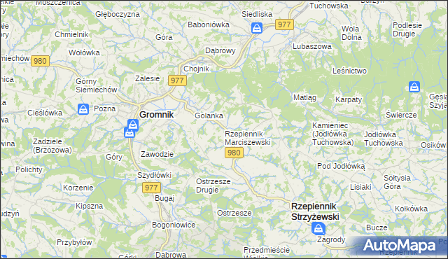 mapa Rzepiennik Marciszewski, Rzepiennik Marciszewski na mapie Targeo