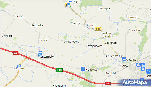 mapa Siemidrożyce, Siemidrożyce na mapie Targeo