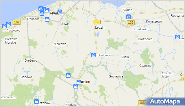 mapa Skrobotowo, Skrobotowo na mapie Targeo