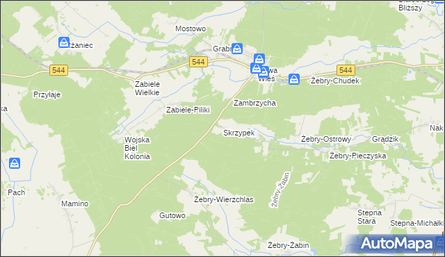 mapa Skrzypek, Skrzypek na mapie Targeo