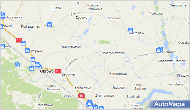 mapa Skrzypkowo, Skrzypkowo na mapie Targeo