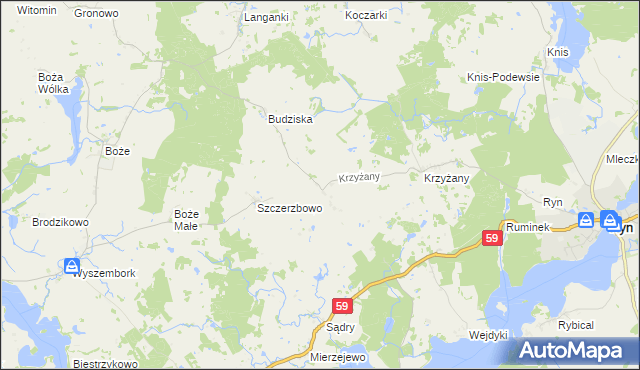 mapa Słabowo, Słabowo na mapie Targeo