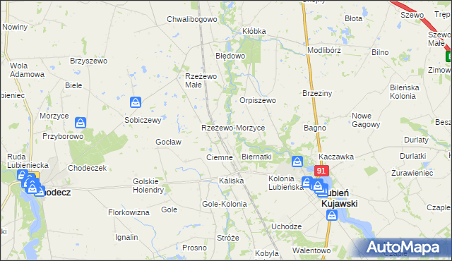 mapa Sławęckie Góry, Sławęckie Góry na mapie Targeo