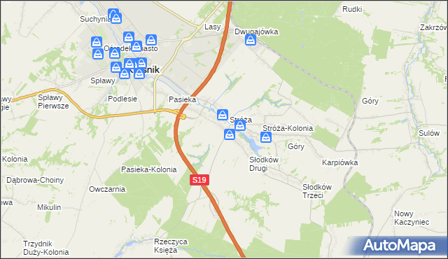 mapa Słodków Pierwszy, Słodków Pierwszy na mapie Targeo