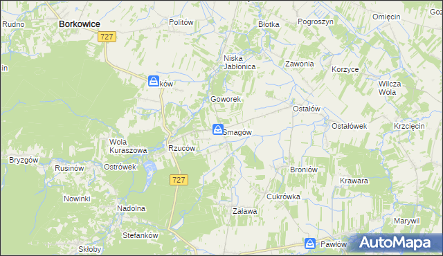 mapa Smagów, Smagów na mapie Targeo