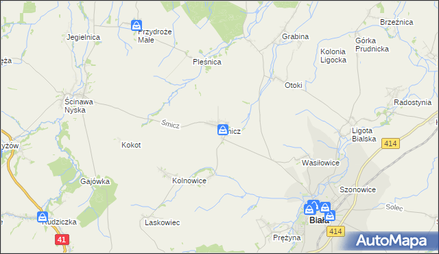 mapa Śmicz, Śmicz na mapie Targeo