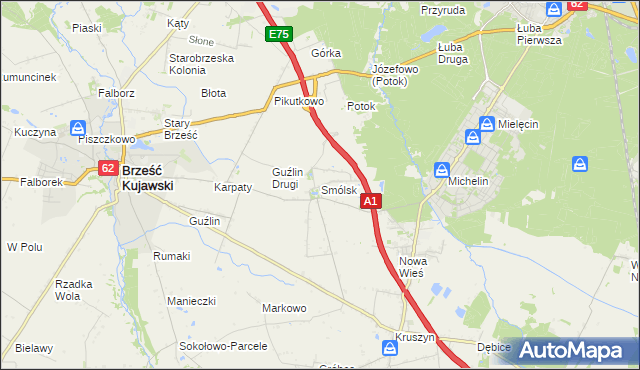 mapa Smólsk, Smólsk na mapie Targeo