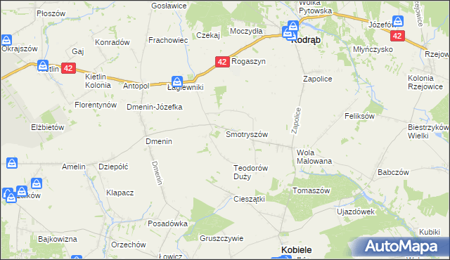 mapa Smotryszów, Smotryszów na mapie Targeo