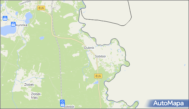 mapa Sobibór, Sobibór na mapie Targeo