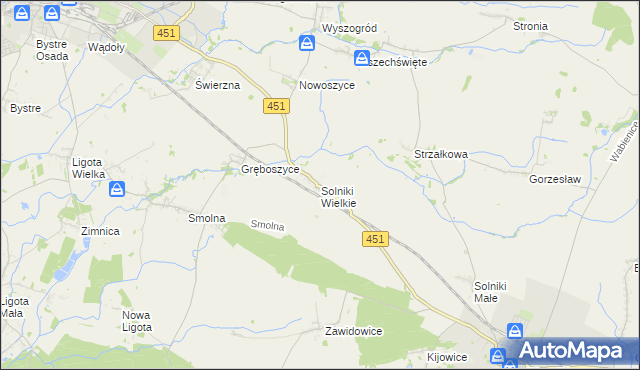 mapa Solniki Wielkie, Solniki Wielkie na mapie Targeo