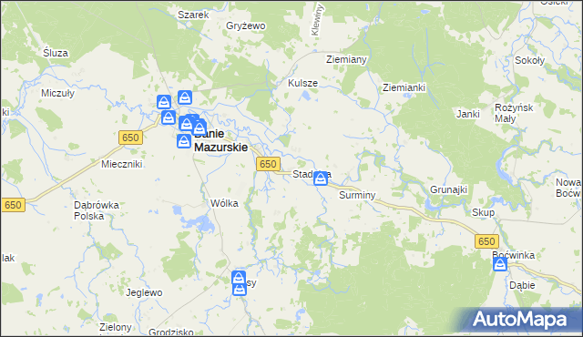 mapa Stadnica, Stadnica na mapie Targeo