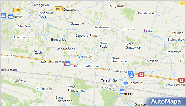 mapa Stare Paski, Stare Paski na mapie Targeo