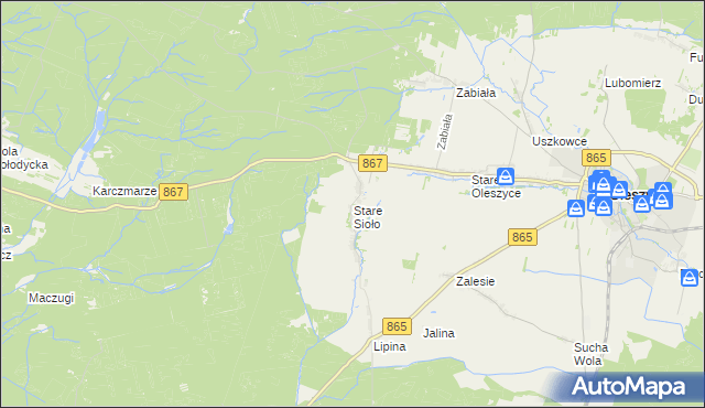 mapa Stare Sioło, Stare Sioło na mapie Targeo