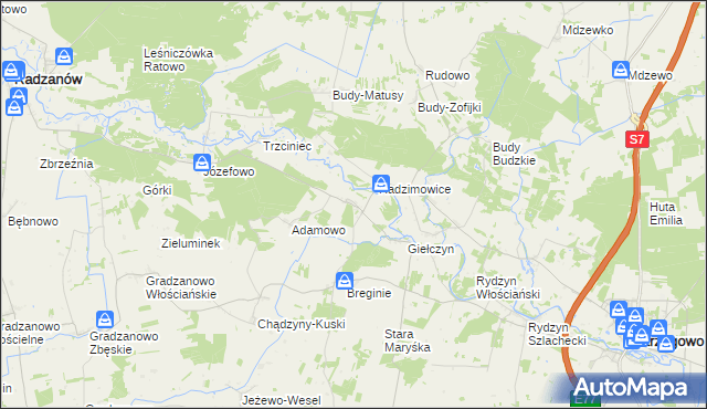 mapa Staroguby, Staroguby na mapie Targeo