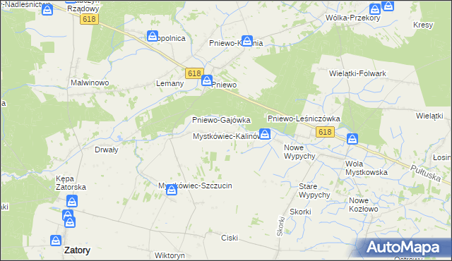 mapa Stary Mystkówiec, Stary Mystkówiec na mapie Targeo