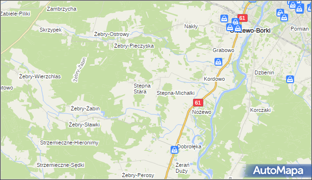 mapa Stepna-Michałki, Stepna-Michałki na mapie Targeo