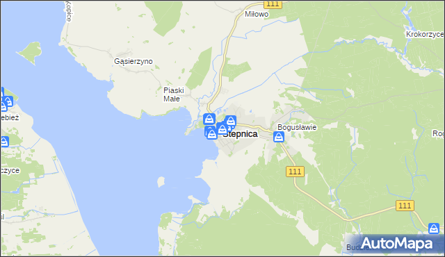 mapa Stepnica, Stepnica na mapie Targeo