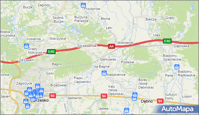 mapa Sterkowiec, Sterkowiec na mapie Targeo