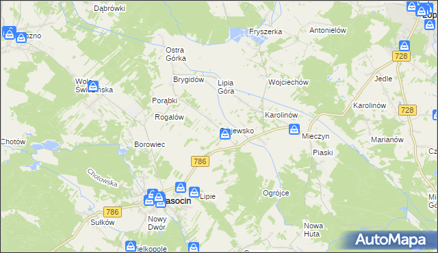 mapa Stojewsko, Stojewsko na mapie Targeo