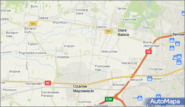 mapa Strzykuły, Strzykuły na mapie Targeo