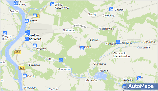 mapa Studnisko, Studnisko na mapie Targeo