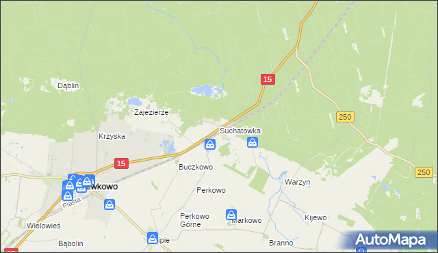 mapa Suchatówka, Suchatówka na mapie Targeo