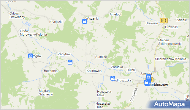mapa Sulmice, Sulmice na mapie Targeo