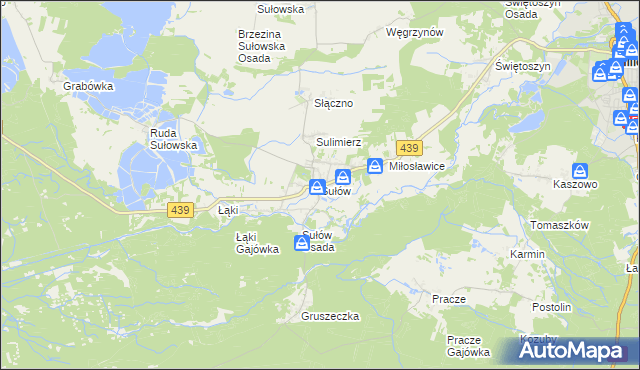 mapa Sułów gmina Milicz, Sułów gmina Milicz na mapie Targeo