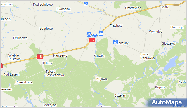 mapa Suwała, Suwała na mapie Targeo