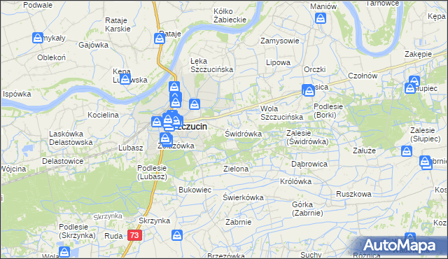 mapa Świdrówka, Świdrówka na mapie Targeo