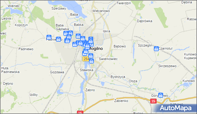 mapa Świerkówiec, Świerkówiec na mapie Targeo