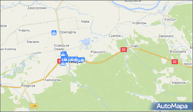 mapa Świętojańsko, Świętojańsko na mapie Targeo
