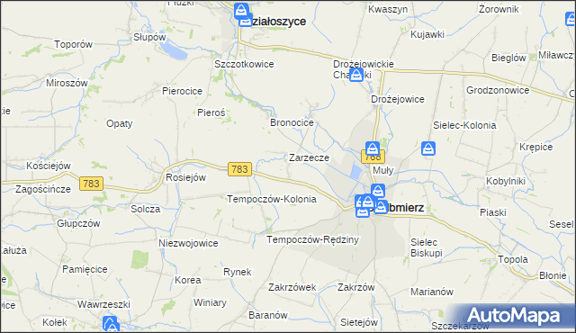 mapa Szarbia Zwierzyniecka, Szarbia Zwierzyniecka na mapie Targeo