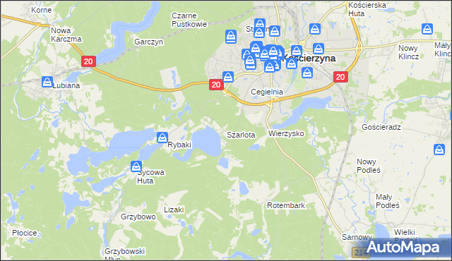 mapa Szarlota, Szarlota na mapie Targeo