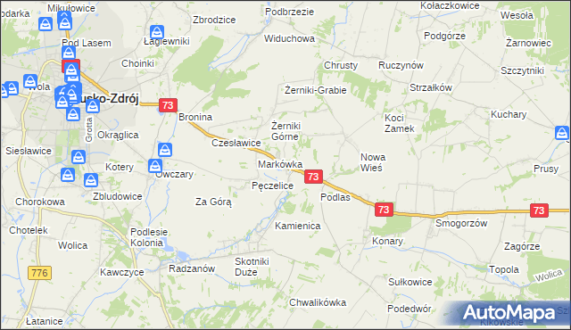 mapa Szczaworyż, Szczaworyż na mapie Targeo