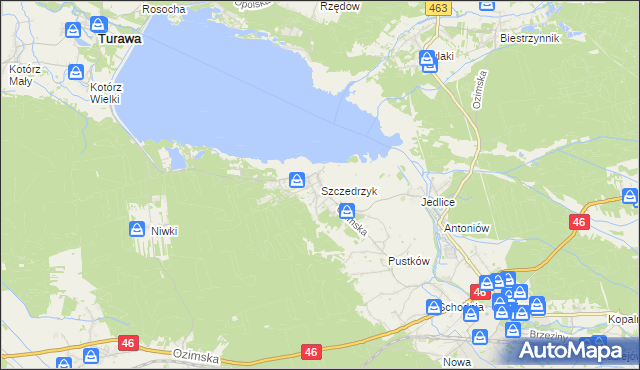 mapa Szczedrzyk, Szczedrzyk na mapie Targeo