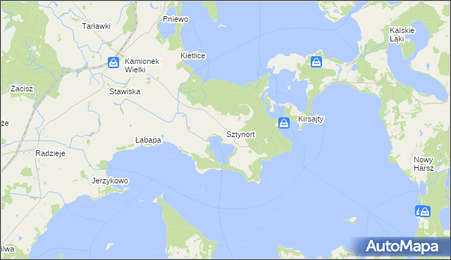 mapa Sztynort, Sztynort na mapie Targeo