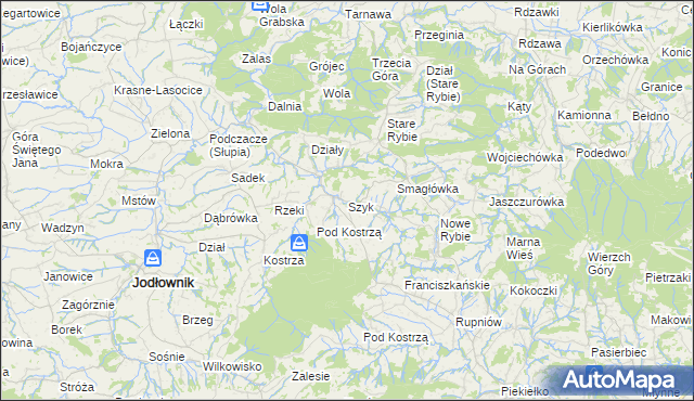 mapa Szyk, Szyk na mapie Targeo