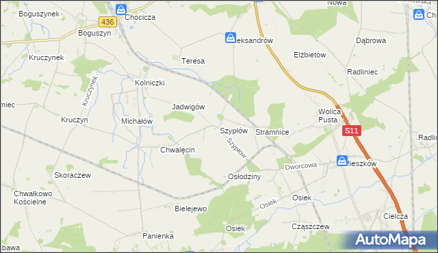 mapa Szypłów, Szypłów na mapie Targeo